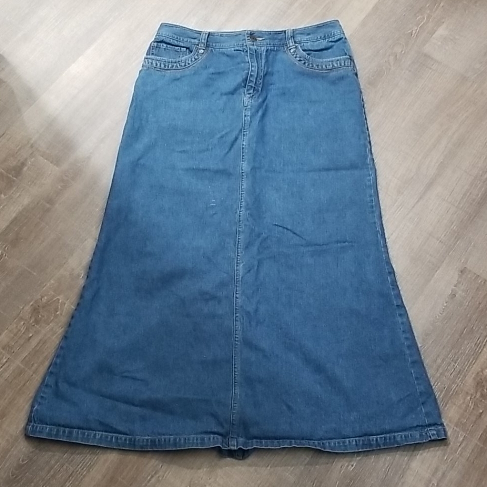 Demin maxi skirt